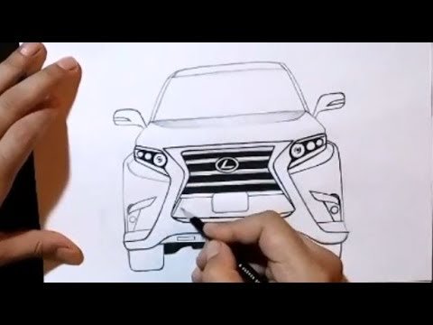 Нарисованный Лексус легкий