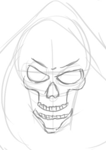 Поэтапное рисование смерти