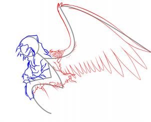 Смерть поэтапно карандашом