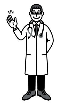 Доктор со шприцом раскраска
