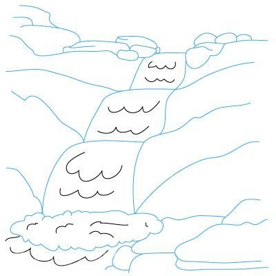 Ручей раскраска для детей