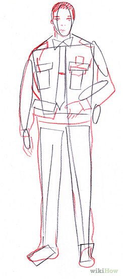 Поэтапное рисования полиции