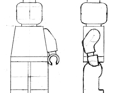 Лего человечки сзади крепление