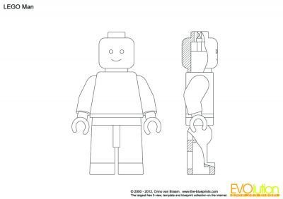 Лего человек чертеж