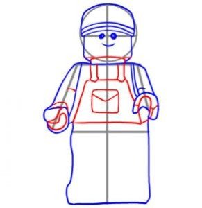 Как нарисовать лего человечка для начинающих
