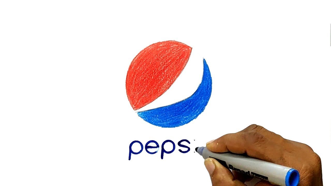 Как нарисовать знак пепси