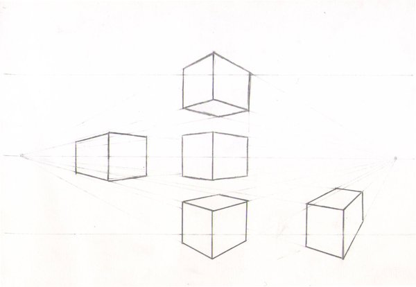 Куб перспектива снизу