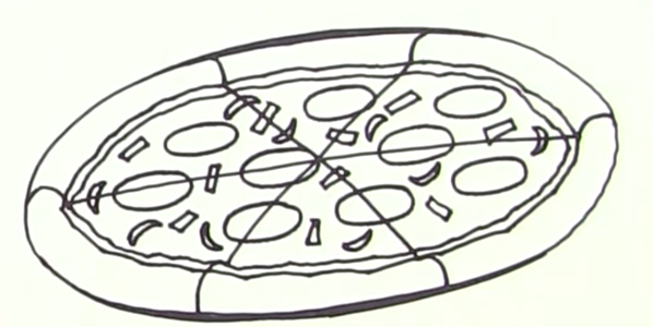 Раскраска колбаса для пиццы