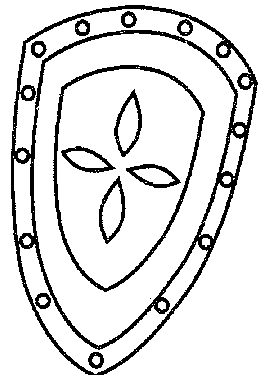 Щит раскраска