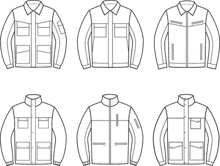 Рабочая куртка вектор