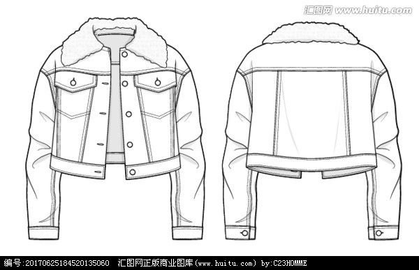 Эскиз короткой куртки