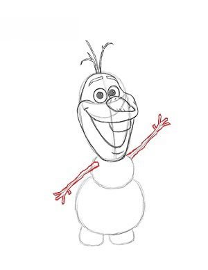 Снеговик из холодного сердца поэтапно