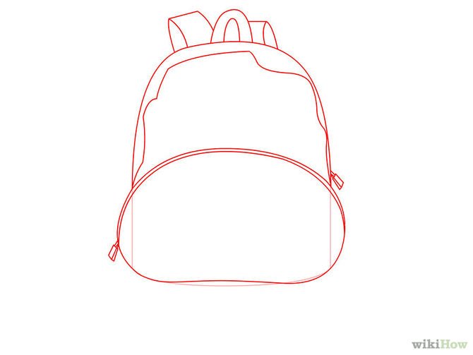 Как нарисовать рюкзак