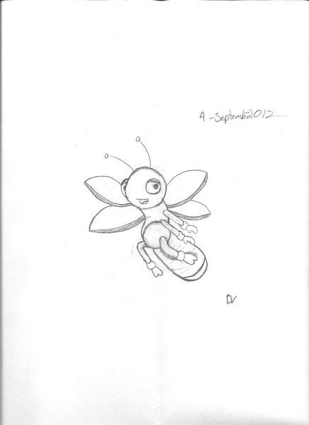 Светлячок поэтапное рисование