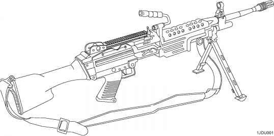 М249 пулемет чертеж