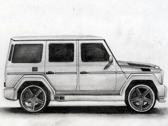 Mercedes-Benz g65 рисунок