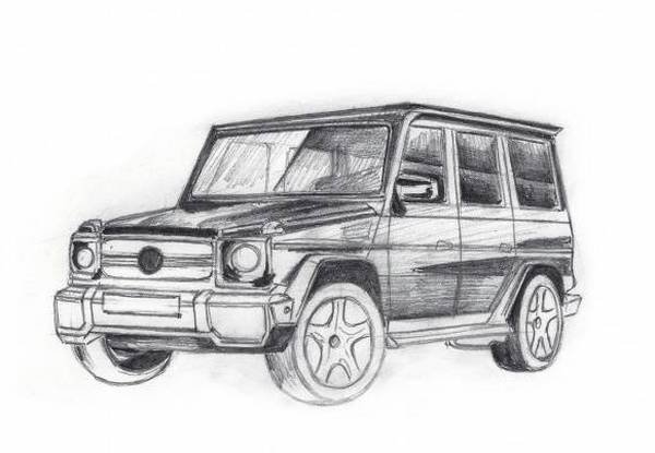 Раскраска Mercedes g63 AMG