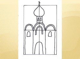 Окно храма карандашом