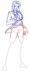 Цунаде во весь рост раскраска