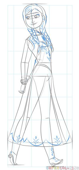 Как нарисовать анну всем телом