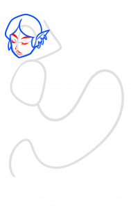 Джин рисунок поэтапно