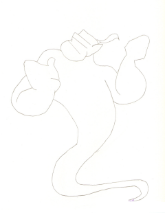 Джин карандашом