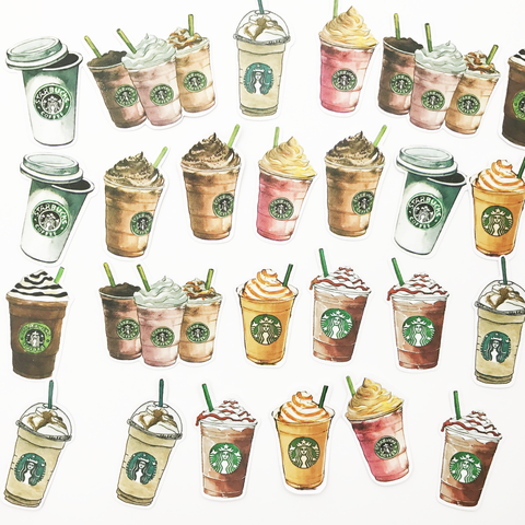 Стикеры Старбакс для печати