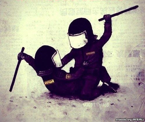 Старая картинка ОМОНОВЕЦ С открытым сердцем