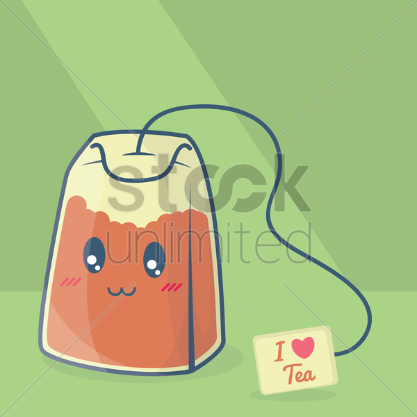 Пакетик чая для срисовки