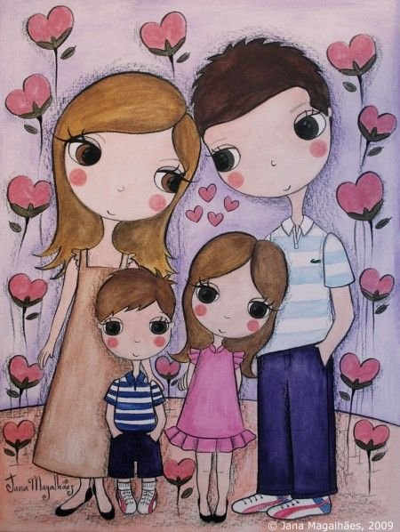 Семья мультяшные