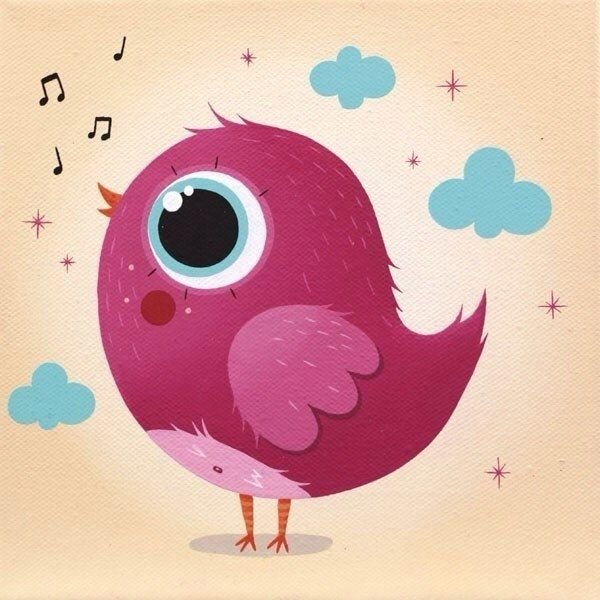 Забавные птички рисунки