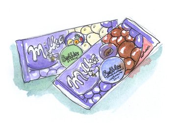 Шоколадка для срисовки