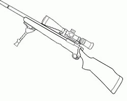 Снайперская винтовка АВМ раскраска
