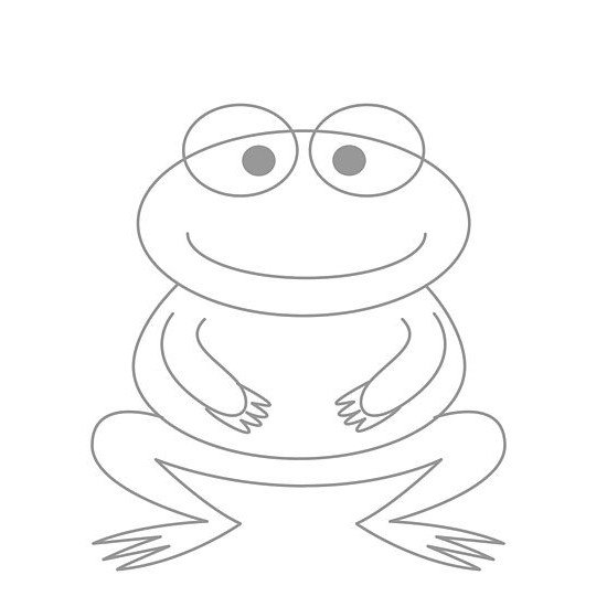 Лягушка рисунок карандашом