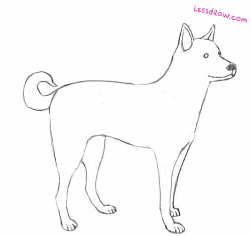 Рисунок каштанка легкий