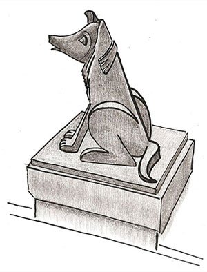 Памятник собаке Кусаке