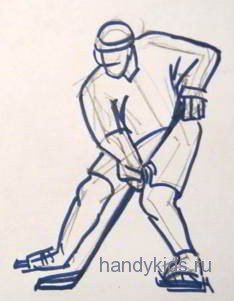 Хоккеист и балерина 3 класс изо