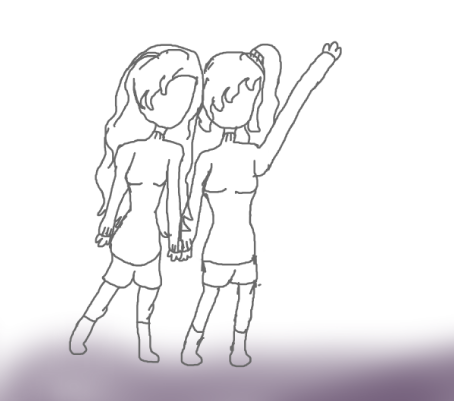 Рисунок с сестрой самый легкий