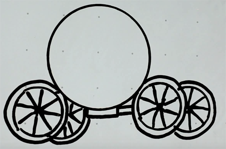 Рисунок кареты несложный