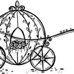 Карета раскраска для детей