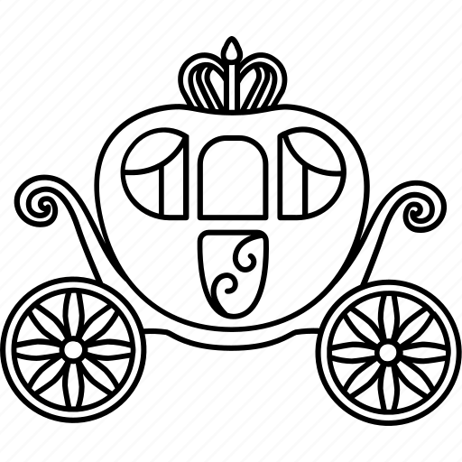 Карета раскраска