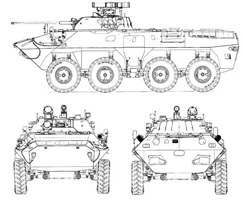 БТР-90 схема