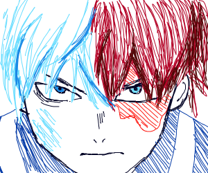 Тоби Тодороки арт для срисовки