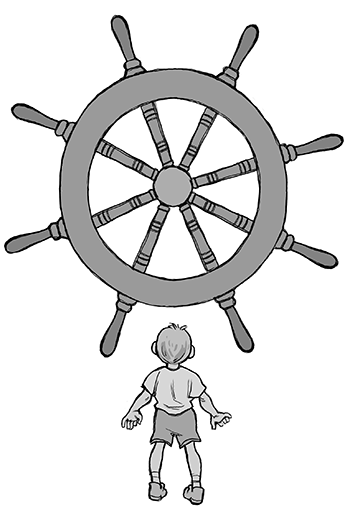 Штурвал детский рисунок