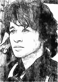 Виктор Цой рисунок легкий