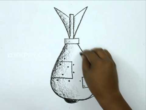 Рисунок бомбы поэтапно