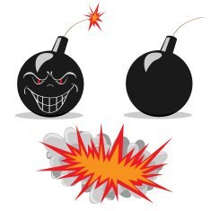 Бомба огонь рисунок