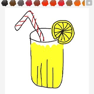 Легкий рисунок лимонада