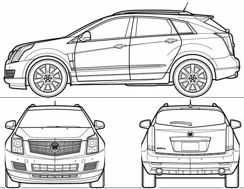 Cadillac SRX 2011 габариты