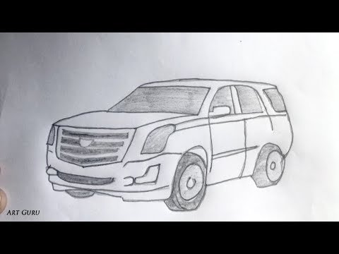 Рисование машин Кадиллак